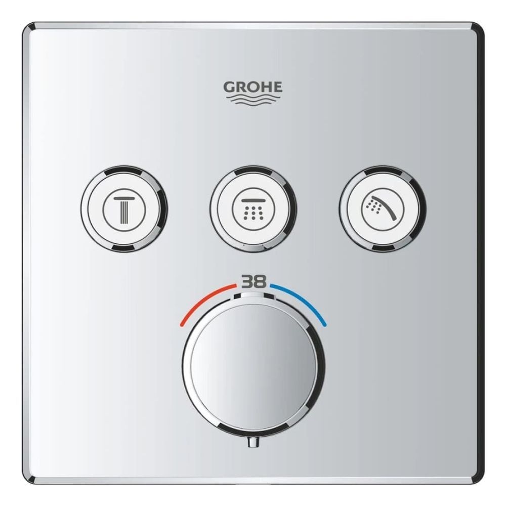 Душевая система скрытого монтажа с термостатом Grohe QuickFix Precision SmartControl (34875000) 34875000 &mdash; фото в Esantehnika