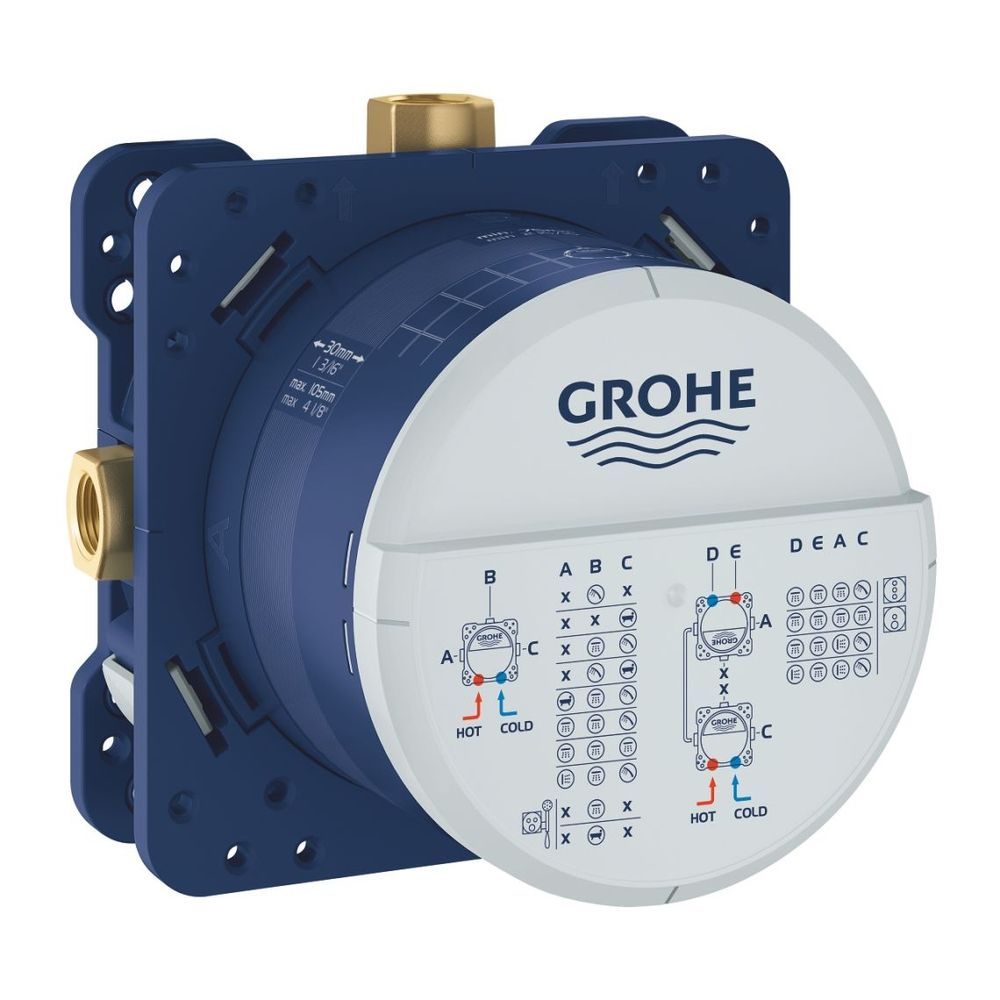 Комплект душової системи прихованого монтажу GROHE Cubeo з Rapido SmartBox, хром (SET-1053360000-35604000) SET-1053360000-35604000 &mdash; фото в Esantehnika