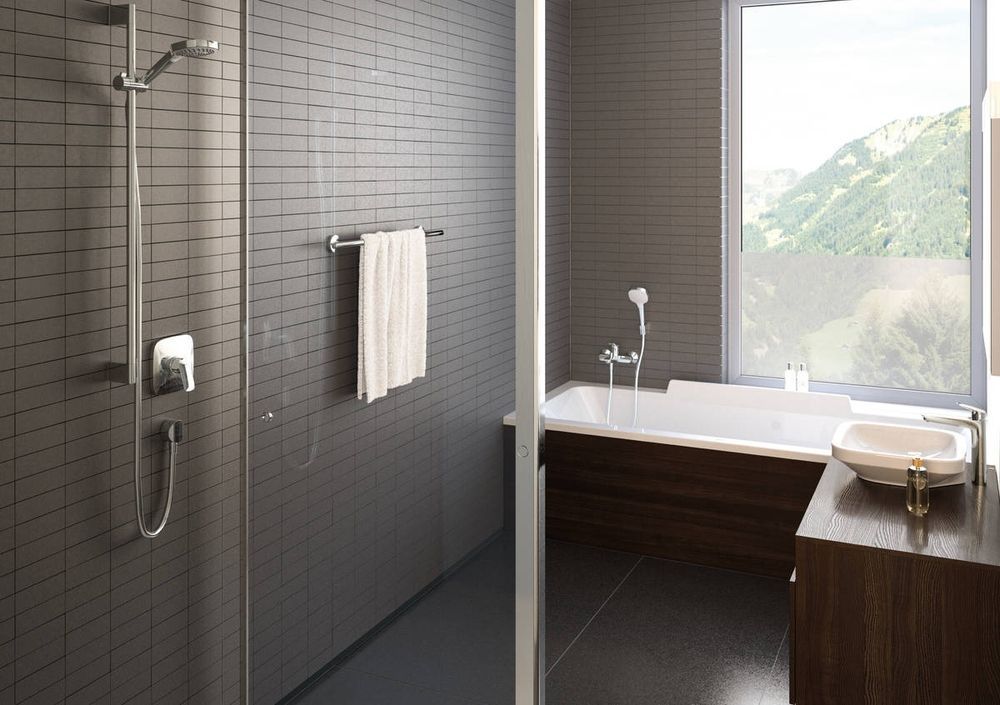 Шланговое подсоединение Hansgrohe FixFit (цвет - хром) 27458000 27458000 &mdash; фото в Esantehnika