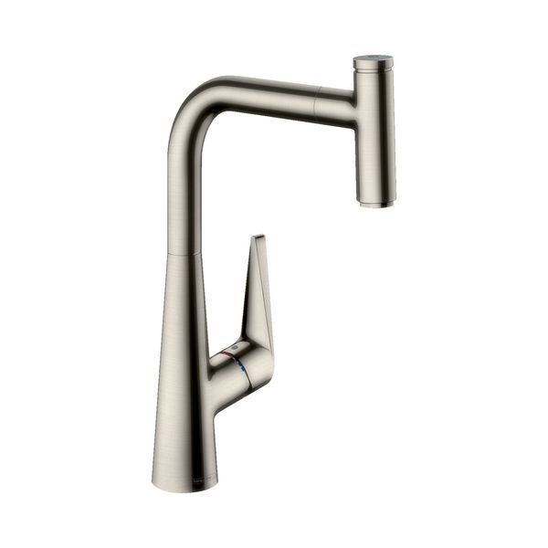 Змішувач для кухні 300 Hansgrohe Talis Select M51, з витяжним зливом, 1jet, sBox (колір - сталь) 73853800 73853800 &mdash; фото в Esantehnika