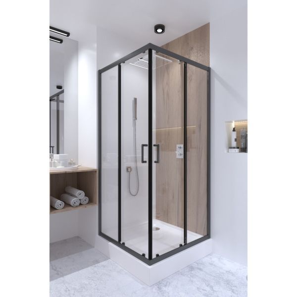 Душова кабіна Qtap Taurus 90x90 см BLA1099SC6 Clear (TAUBLA1099SC6) TAUBLA1099SC6 &mdash; фото в Esantehnika