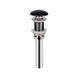 Донний клапан для раковини Qtap PU03 70х70х227.5 Matt black QT066PU03MB &mdash; фото в Esantehnika