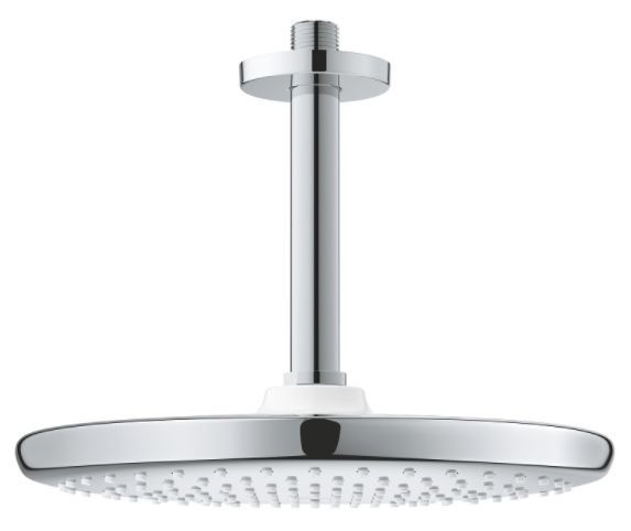 Лейка для верхнего душа Grohe Tempesta 250 с потолочным держателем хром 26669000 26669000 &mdash; фото в Esantehnika