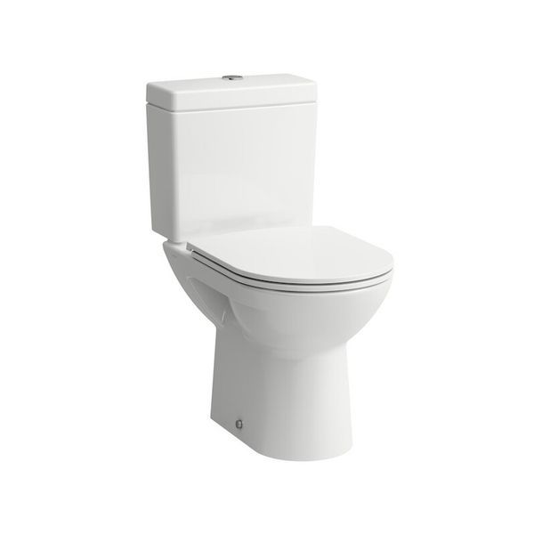 Унітаз-компакт Laufen Pro в комплекті із сидінням Slim Soft Close, горизонтальний випуск H8679500008701 H8679500008701 &mdash; фото в Esantehnika