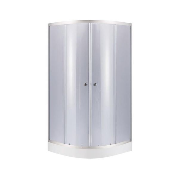 Душова кабіна Lidz Latwa SC80x80.SAT.LOW.GR 80x80 см на дрібному піддоні Kupala (LLSC8080SATLOWGR2SET) LLSC8080SATLOWGR2SET &mdash; фото в Esantehnika