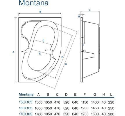 Акрилова ванна Koller Pool Montana 170х105P (MONTANA170X105R) 1212260137 &mdash; фото в Esantehnika