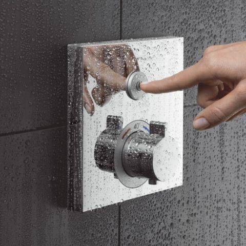 Термостат для душа на 1 потребитель Hansgrohe ShowerSelect (цвет - хром) 15762000 15762000 &mdash; фото в Esantehnika