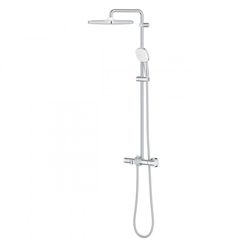 Душова система з термостатом для ванни Grohe Tempesta Cube 250 (26975001) 26975001 &mdash; фото в Esantehnika