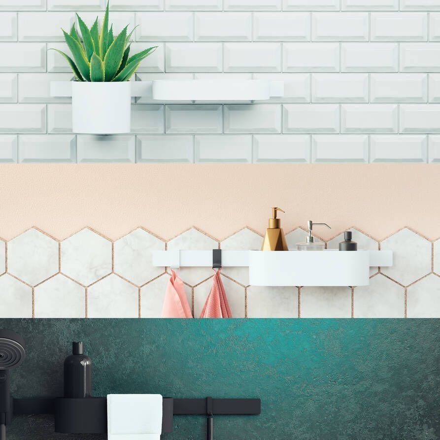 Полотенцедержатель 581 мм Hansgrohe WallStoris, белый матовый 27926700 27926700 &mdash; фото в Esantehnika
