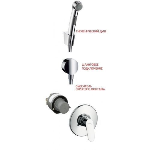 Hansgrohe Focus E2 31967+13620180+32129+27454 гигиенический душ 31967+13620180+32129+27454 &mdash; фото в Esantehnika