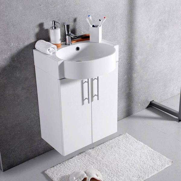 Тумба с умывальником Fancy Marble (Буль-Буль) ШН-512 (Белый) ШН-512 &mdash; фото в Esantehnika