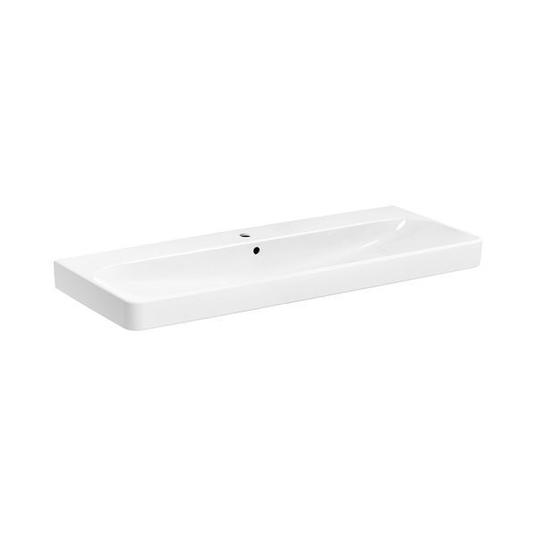 Раковина підвісна Geberit Smyle Square 120 х 48 х h16,5 см, з 1 отвором під змішувач 500.226.01.1 500.226.01.1 &mdash; фото в Esantehnika