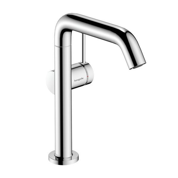 Змішувач для раковини 210 Fine CoolStart, з поворотним виливом Hansgrohe Tecturis S (колір - хром), з донним клапаном push-open 73360000 73360000 &mdash; фото в Esantehnika