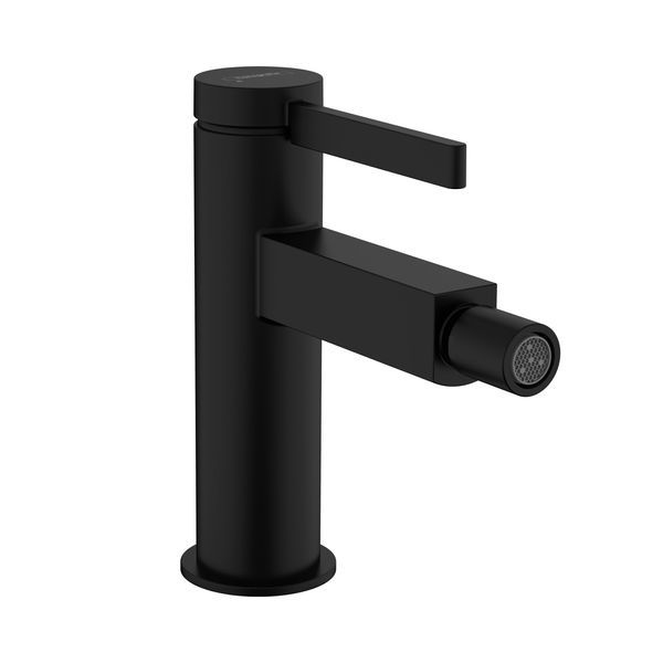 Змішувач для біде Hansgrohe Finoris (колір - чорний матовий), з донним клапаном Push Open 76200670 76200670 &mdash; фото в Esantehnika