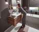 Смеситель для ванны/душа Hansgrohe Vivenis (цвет - чёрный матовый) 75415670 75415670 &mdash; фото в Esantehnika