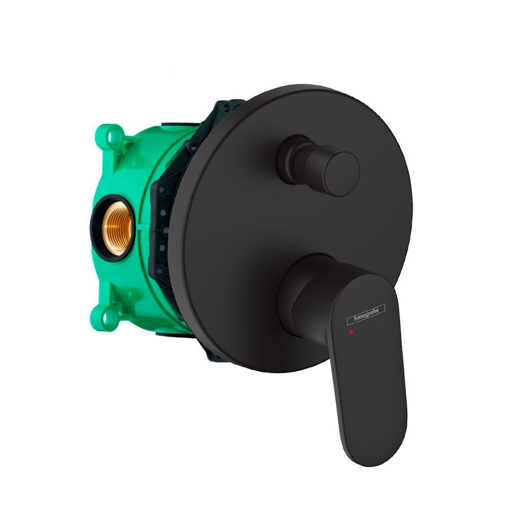 Набор скрытого монтажа для душа Hansgrohe EcoSmart 200 Vernis Blend 6 в 1, Matt Black (20230002) 20230002 &mdash; фото в Esantehnika