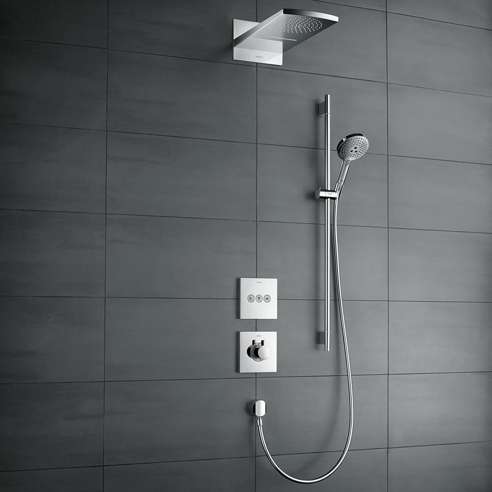 Термостат для душу Hansgrohe ShowerSelect HighFlow, СМ (колір - чорний матовий) 15760670 15760670 &mdash; фото в Esantehnika