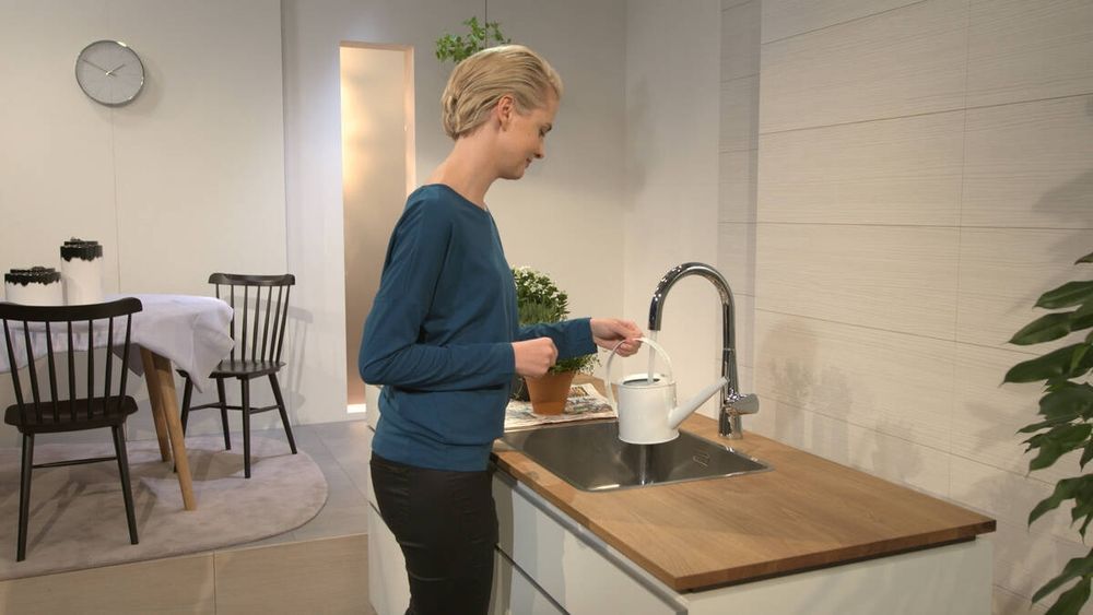 Смеситель для кухни 260, 1jet Hansgrohe Talis M51 (цвет - хром) 72810000 72810000 &mdash; фото в Esantehnika