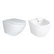 Унитаз подвесной Ultra Quiet вместе с биде подвесной Комплект Qtap Robin 2 в 1 (QT1333046EUQW47436) QT1333046EUQW47436 &mdash; фото в Esantehnika