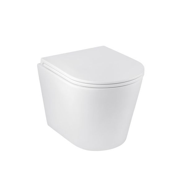 Подвесной унитаз с сидением и крышкой Kroner Armada WHI513636 Rimless (CV029610) CV029610 &mdash; фото в Esantehnika