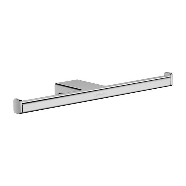 Бумаготримач без кришки подвійний Hansgrohe AddStoris (колір - хром) 41748000 41748000 &mdash; фото в Esantehnika