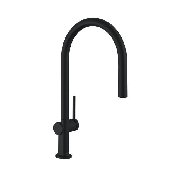 Змішувач для кухні 210 Hansgrohe Talis M54 1jet (колір - чорний матовий), з витяжним душем 72802670 72802670 &mdash; фото в Esantehnika