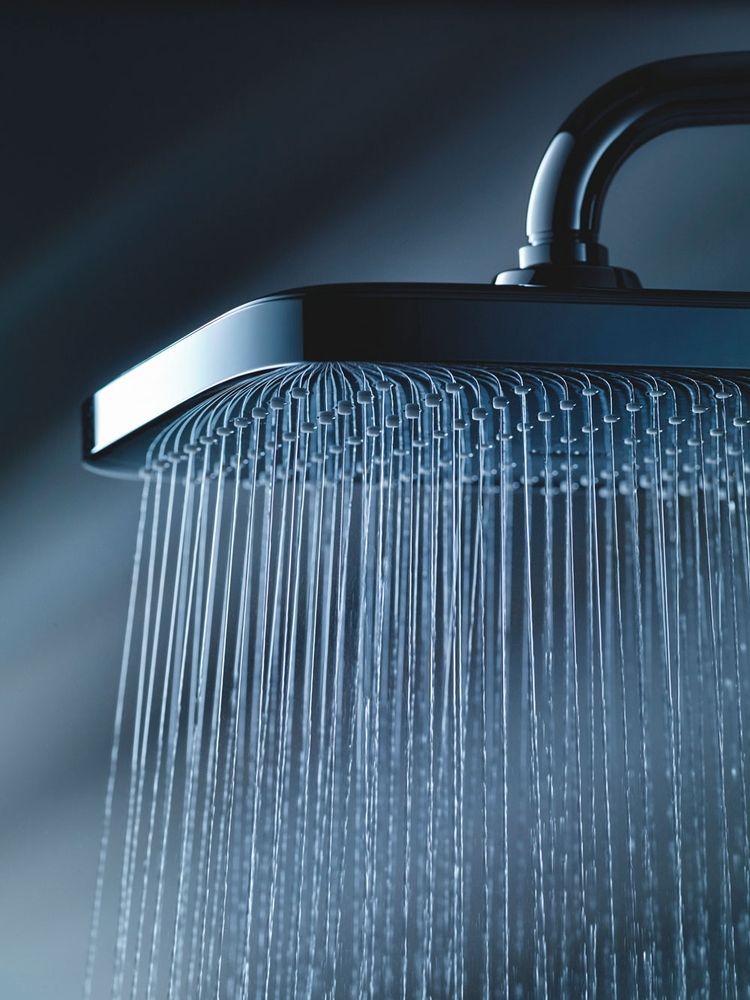 Верхній душ з EcoJoy Grohe QuickFix Vitalio Comfort 250 х 250 мм Cube (колір - хром) 26695000 26695000 &mdash; фото в Esantehnika