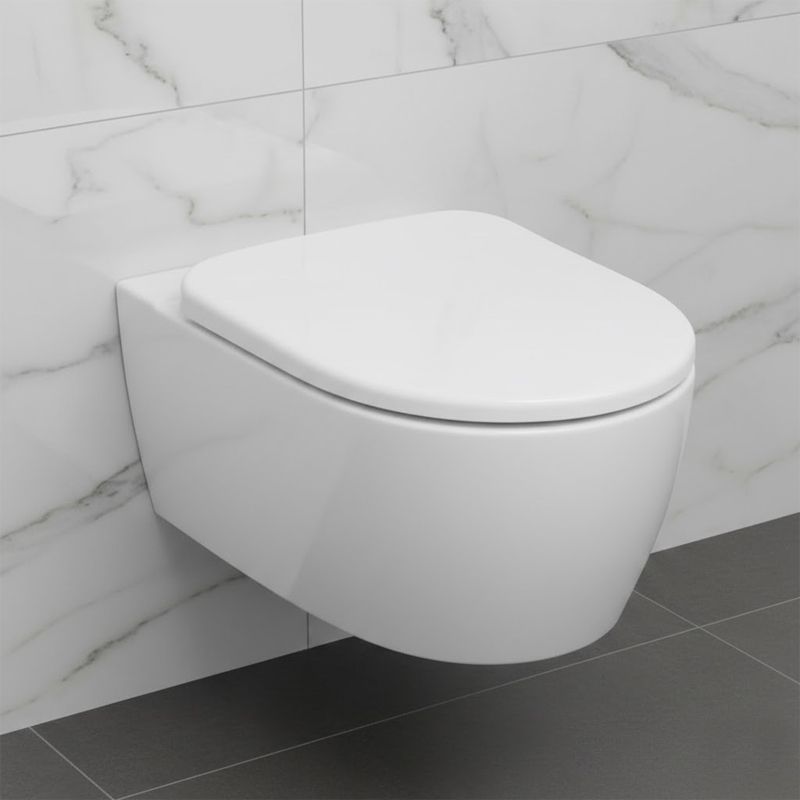 Унітаз підвісний Geberit Smyle Round Rimfree із сидінням Soft Close, білий (503.226.01.1) 503.226.01.1 &mdash; фото в Esantehnika
