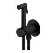 Гигиенический душ скрытого монтажа Paffoni new BIDET KIT с запорным смесителем (цвет - чёрный матовый) ZDUP128NO