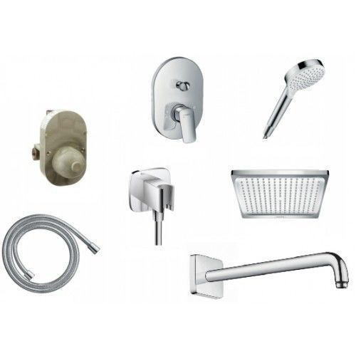 Комплект прихованого монтажу Hansgrohe Logis для душу, хром (1B111218) 1B111218 &mdash; фото в Esantehnika