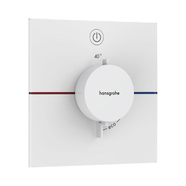 Термостат на 1 споживач Hansgrohe ShowerSelect Comfort E (колір - білий матовий) 15571700 15571700 &mdash; фото в Esantehnika