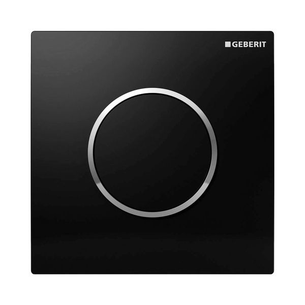 Кнопка для пісуару Geberit Sigma 10 (пластик чорний глянсовий/хром глянсовий) 116.015.KM.1 116.015.KM.1 &mdash; фото в Esantehnika