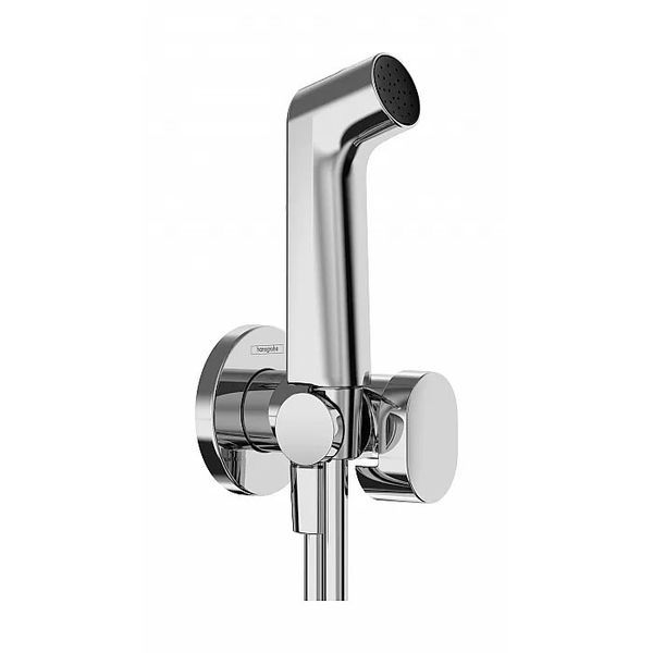 Гігієнічний душ (на холодну воду) Hansgrohe Bidette 1jet S EcoSmart+ зі шлангом та тримачем (колір - хром) 29230000 29230000 &mdash; фото в Esantehnika
