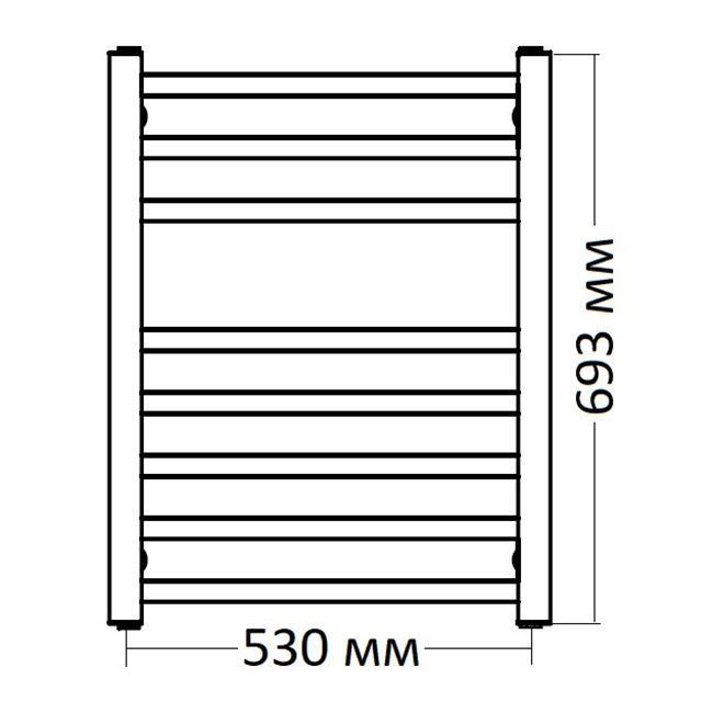 Сушка для рушників електричний Instal projekt Viking Electro 53х69 VIKE-50/70С01 VIKE-50/70С01 &mdash; фото в Esantehnika