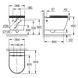 Комплект инсталляции GROHE Rapid SL 38536001 с подвесным унитазом Bau Ceramic Rimless 103860SH00 и кнопкой Skate Cosmopolitan 38732000, хром (UA38103SH0) UA38103SH0 &mdash; фото в Esantehnika