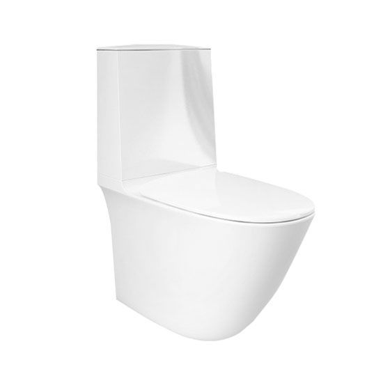 Унітаз підлоговий Rak Ceramics Sensation SENWC1146AWHA+SENWT1800AWHA+SENSC3901WH з бачком та сидінням Soft Close SENWC1146AWHA+SENWT1800AWHA+SENSC3901WH &mdash; фото в Esantehnika