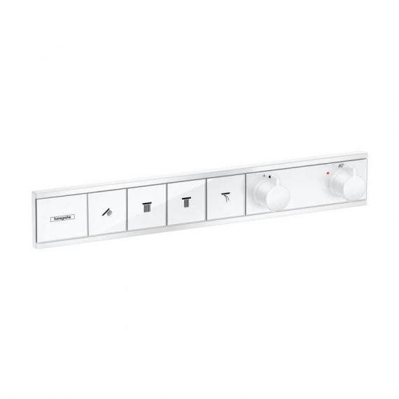 Термостат, прихованого монтажу, для 4 споживачів Hansgrohe RainSelect (колір - білий матовий) 15382700 15382700 &mdash; фото в Esantehnika