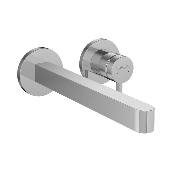 Змішувач для раковини настінний Hansgrohe Finoris (колір - хром), вилив 225 мм 76050000 76050000 &mdash; фото в Esantehnika