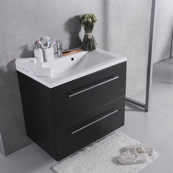 Тумба с умывальником Fancy Marble (Буль-Буль) Goa 80 (ШН-72), венге goa-80 &mdash; фото в Esantehnika