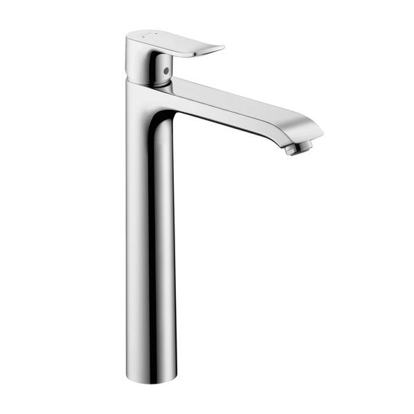Змішувач для раковини високий Hansgrohe Metris (колір - хром), з донним клапаном 31082000 31082000 &mdash; фото в Esantehnika
