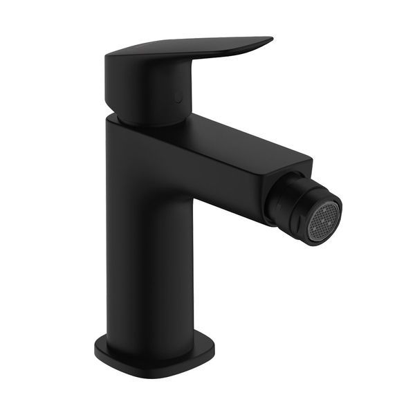 Змішувач для біде Hansgrohe Logis Fine (колір - чорний матовий), з донним клапаном 71201670 71201670 &mdash; фото в Esantehnika