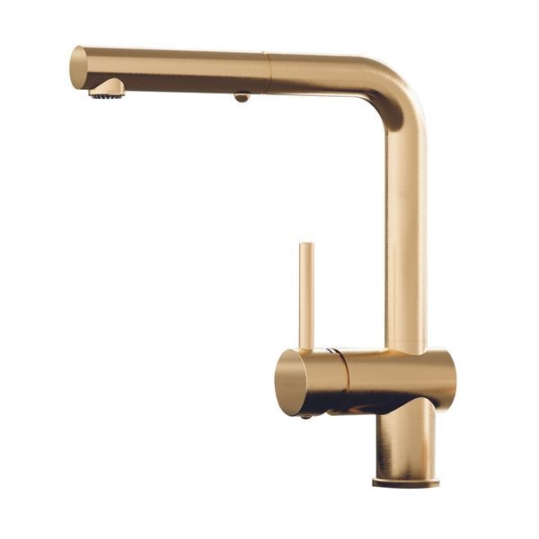 Змішувач для кухні Paffoni Light (колір - Honey gold spazzolato / Матове медове золото) LIG285HGSP-MET LIG285HGSP-MET &mdash; фото в Esantehnika