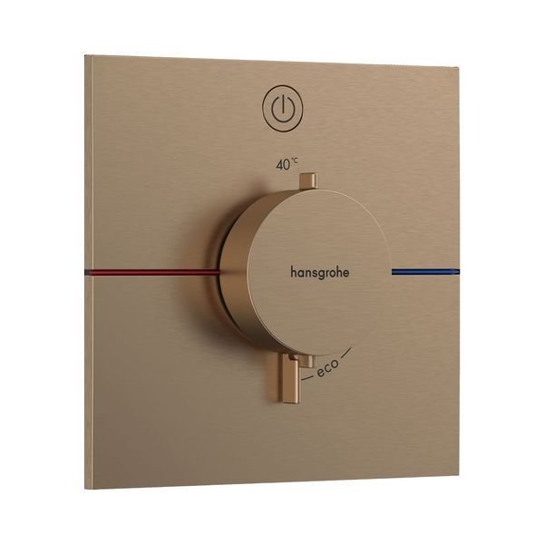 Термостат на 1 споживач Hansgrohe ShowerSelect Comfort E (колір - матова бронза) 15571140 15571140 &mdash; фото в Esantehnika