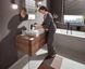 Мыльница подвесная Hansgrohe AddStoris, чёрный матовый/стекло матовое 41746670 41746670 &mdash; фото в Esantehnika