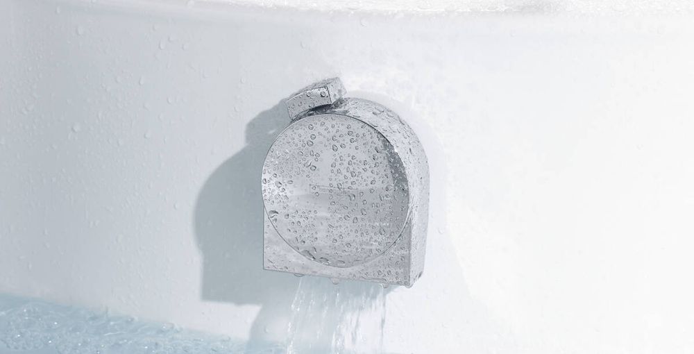Наружная часть сифона для ванны Hansgrohe Exafill S (цвет - хром) 58117000 58117000 &mdash; фото в Esantehnika