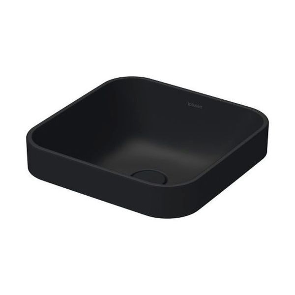 Умивальник накладний Duravit Happy D.2 Plus 40х40, антрацит матовий (2359401300) 2359401300 &mdash; фото в Esantehnika
