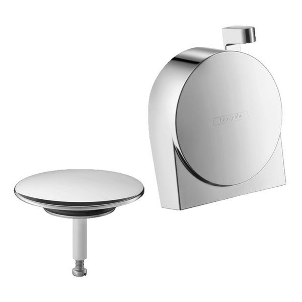 Наружная часть сифона для ванны Hansgrohe Exafill S (цвет - хром) 58117000 58117000 &mdash; фото в Esantehnika