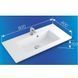 Умивальник Fancy Marble (Буль-Буль) Josefine Slim 800 (5508101) 5508101 &mdash; фото в Esantehnika