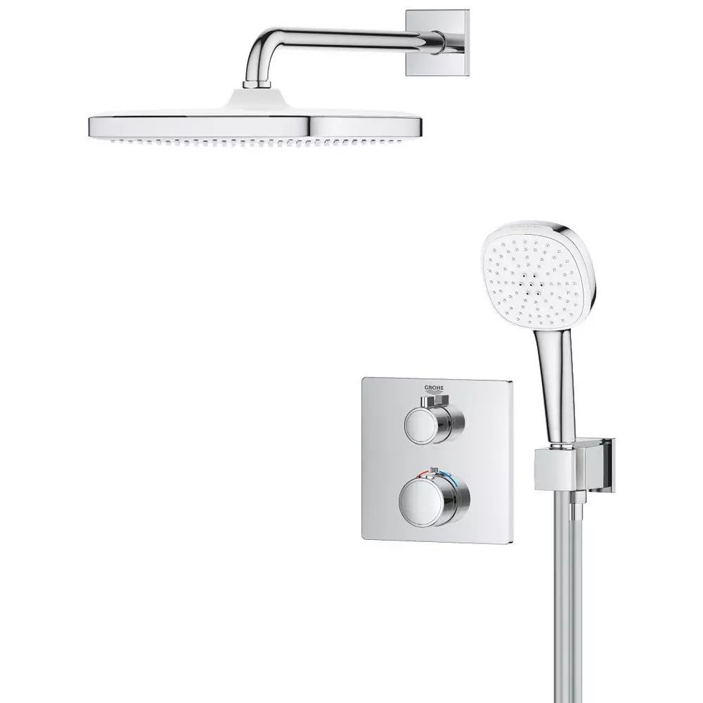 Душова система Grohe Grohtherm Tempesta 250 Cube (34871000) 34871000 &mdash; фото в Esantehnika