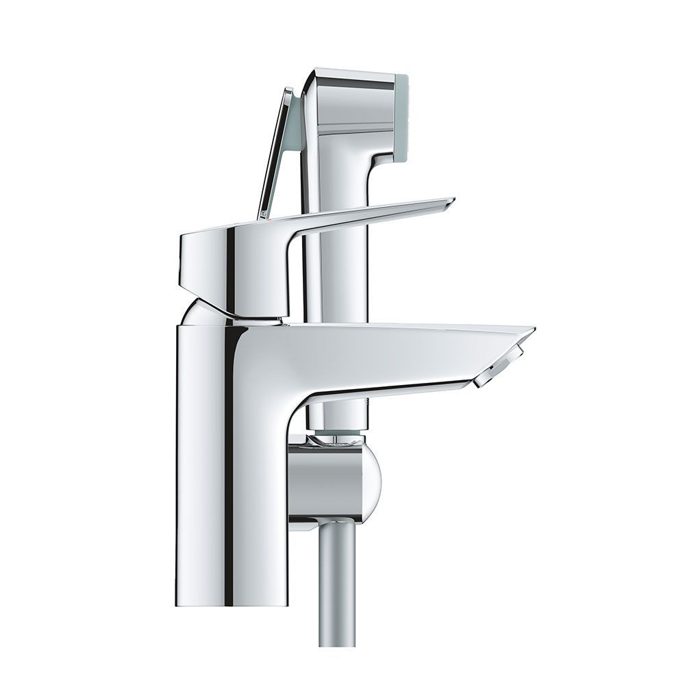 Смеситель для раковины с гигиеническим душем Grohe QuickFix Start (цвет - хром) 23123003 23123003 &mdash; фото в Esantehnika